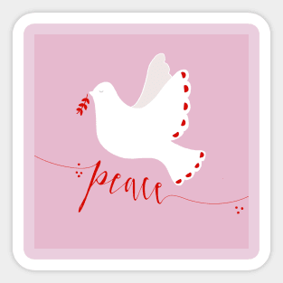 Peace Dove Sticker